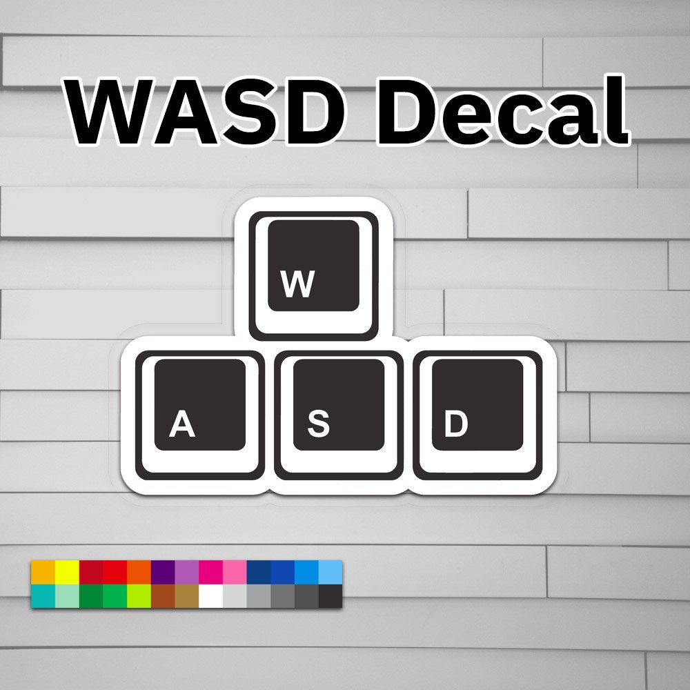WASD Decal Sticker