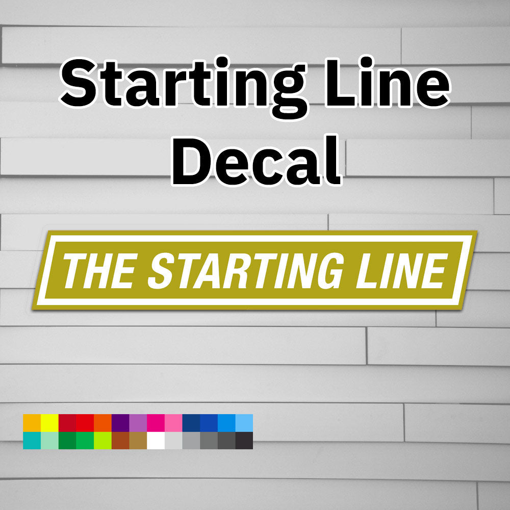 The Starting Line Decal Sticker