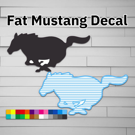 Fat Mustang Mach-E Decal