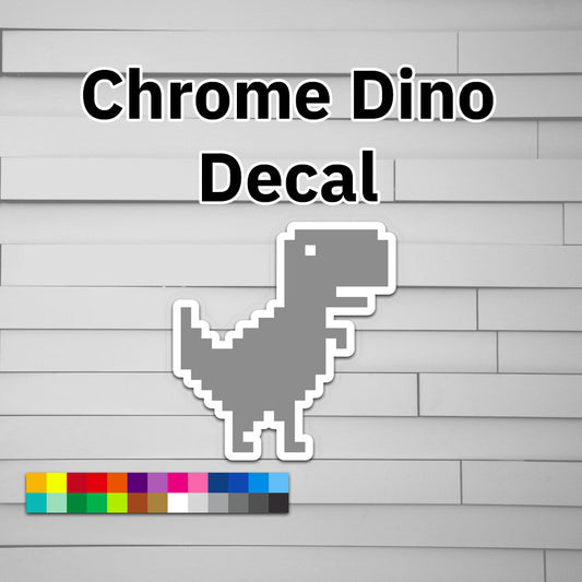 Chrome Dino Decal