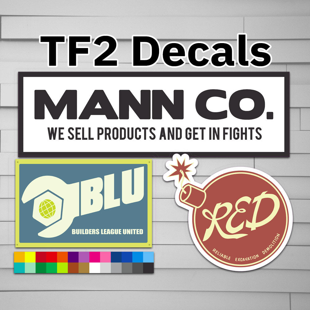 TF2 Mann Co. Vinyl Decal Sticker