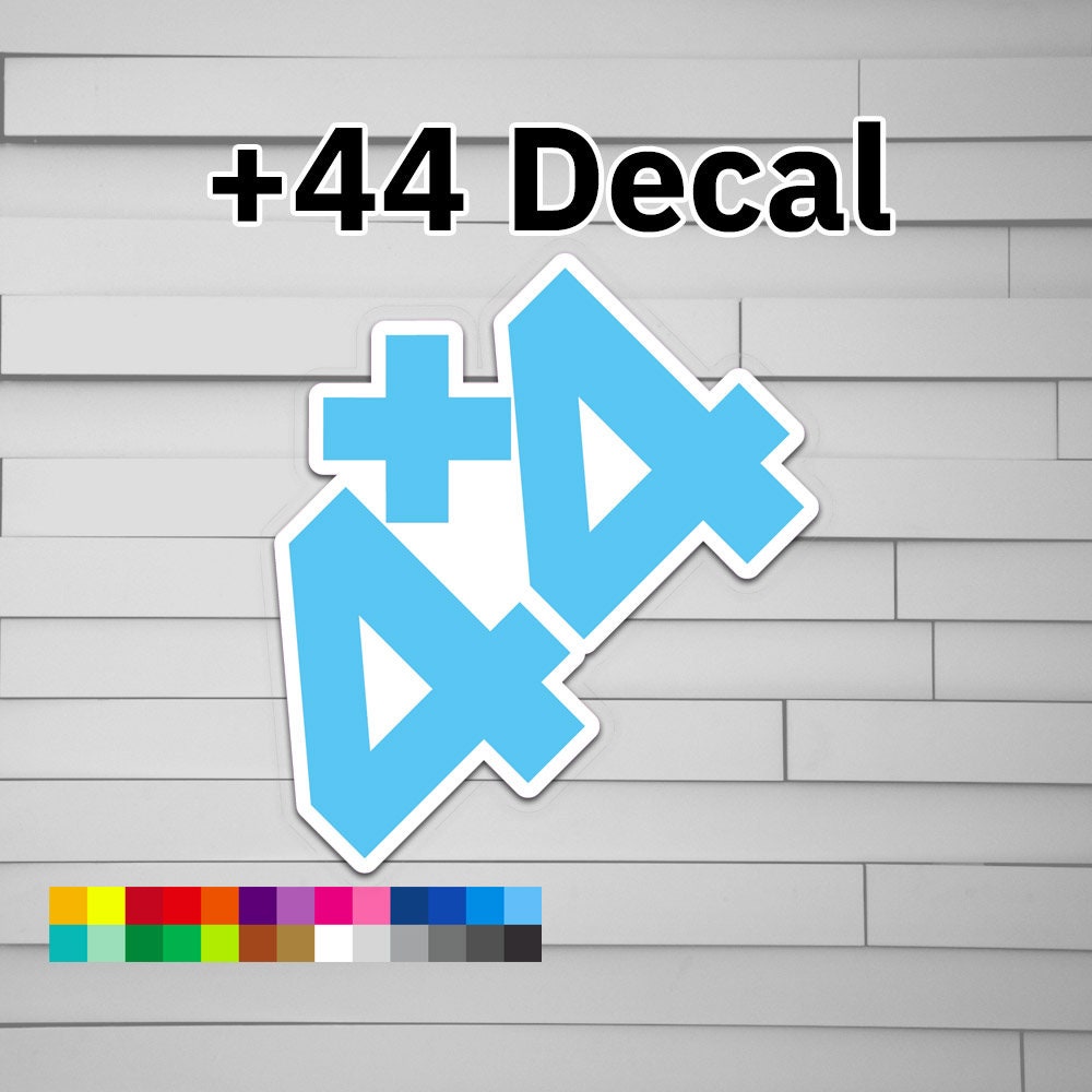 Plus 44 Decal Sticker