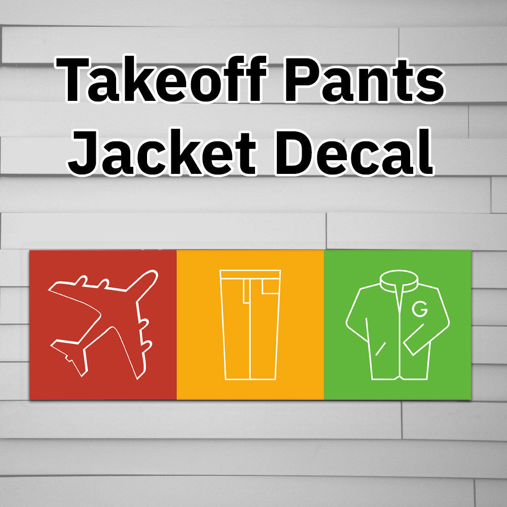 Takeoff Your Pants and Jacket Decal Sticker