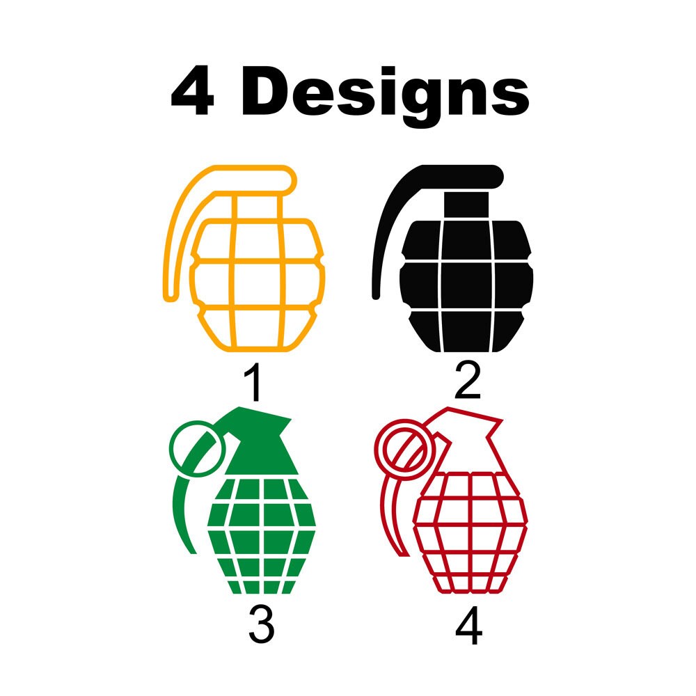 Grenade Decal Sticker