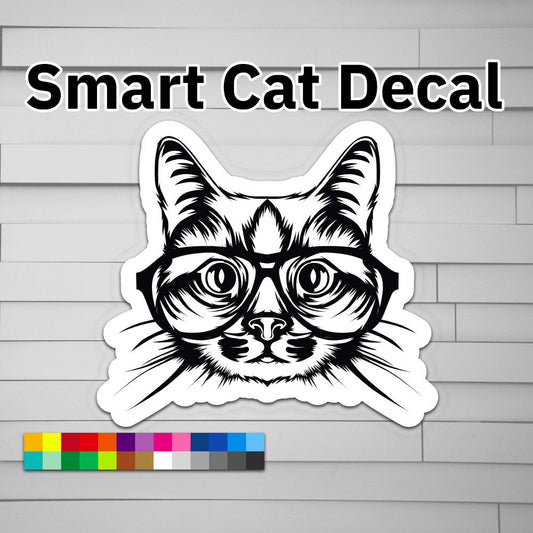 Smart Cat Decal