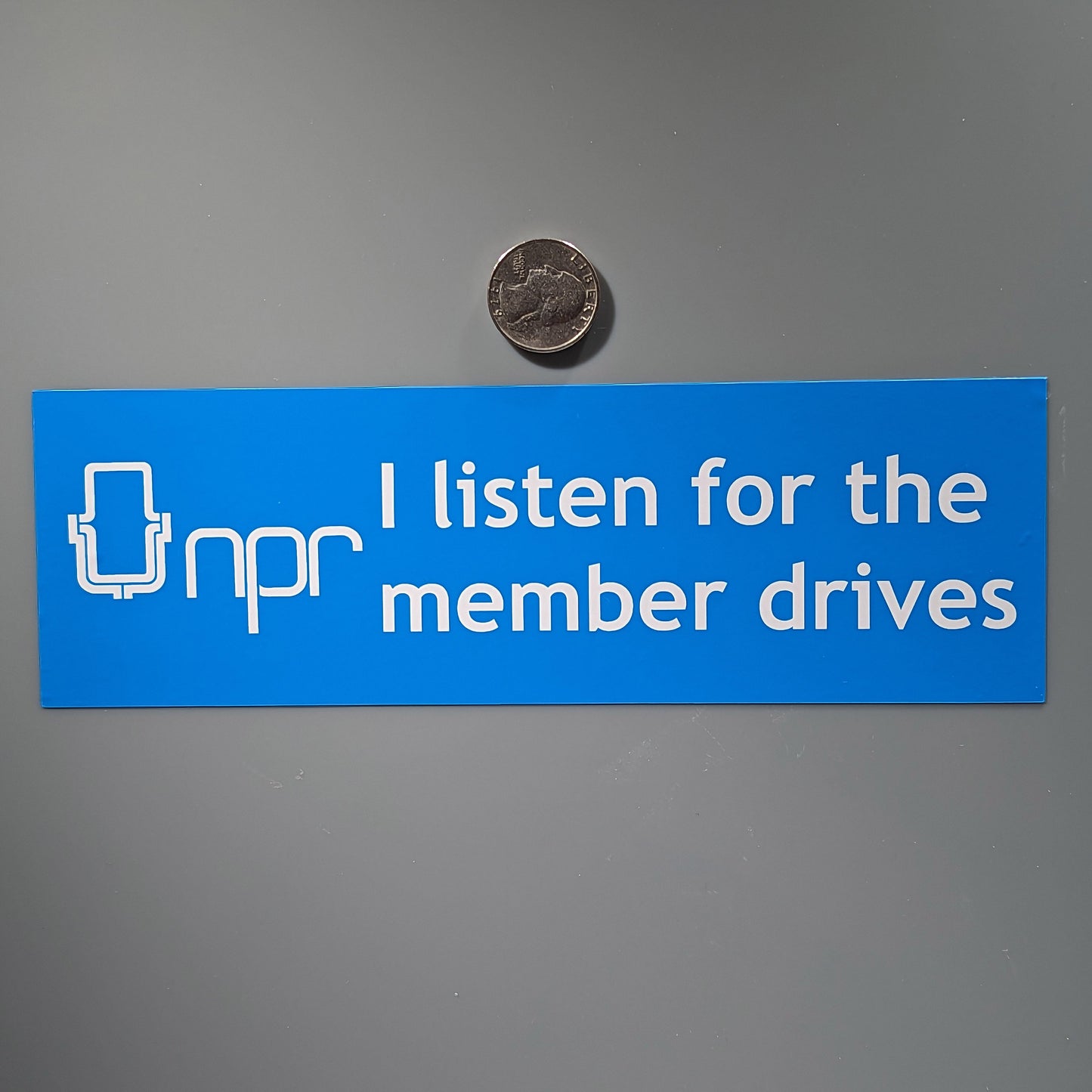 NPR Member Drives Bumper Sticker