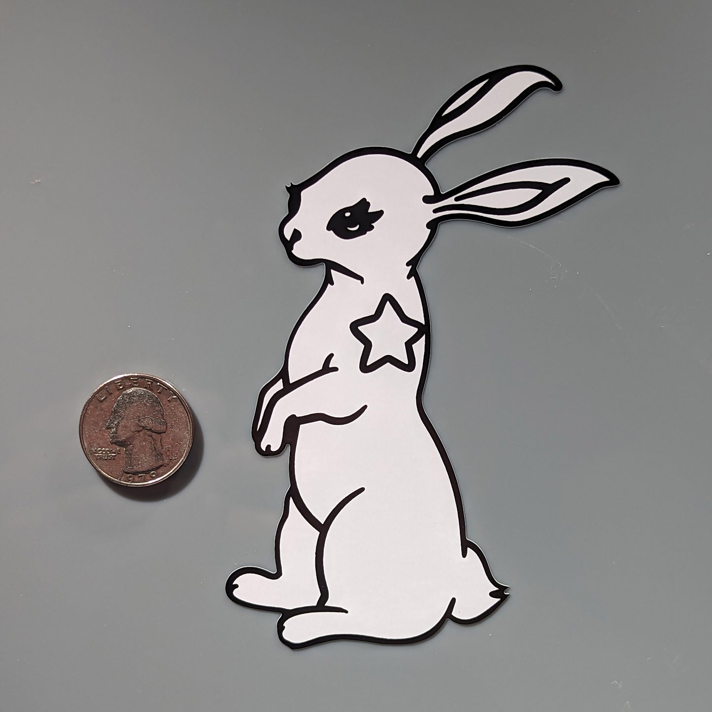 White Rabbit Decal Sticker