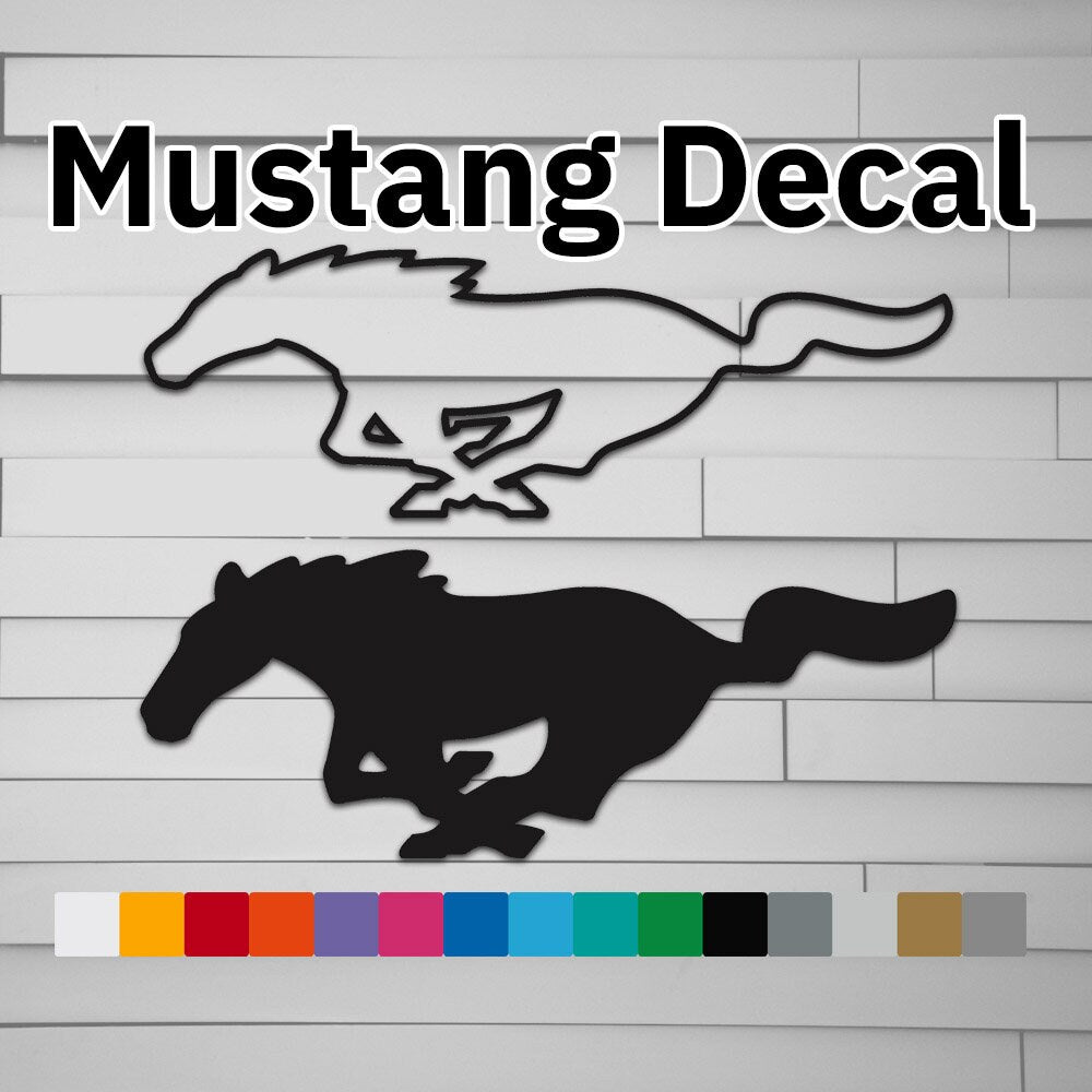 Mustang Decal Sticker