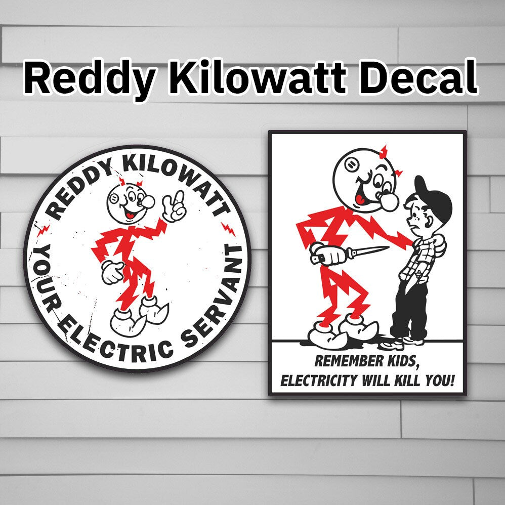 Reddy Kilowatt Decal Sticker