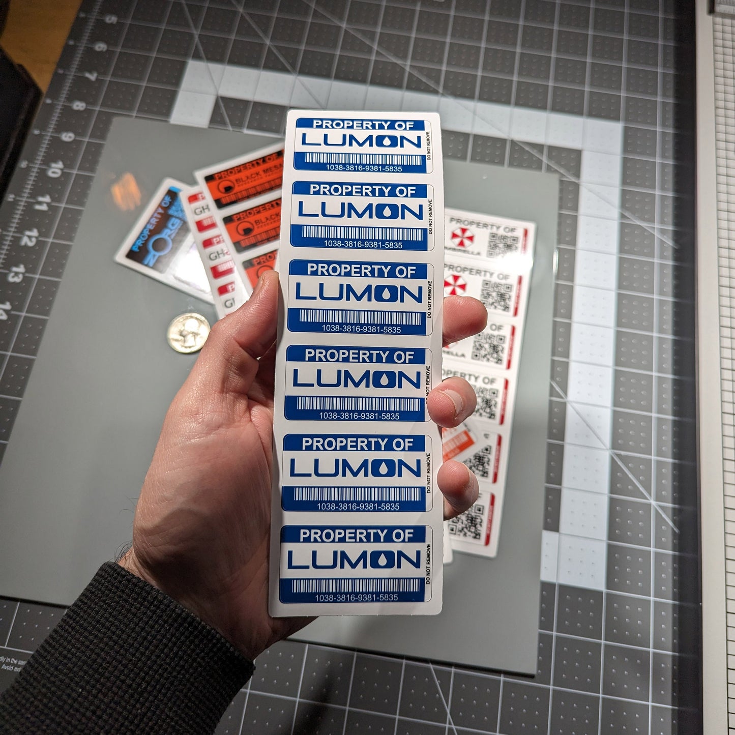 Lumon Asset Tags Sticker