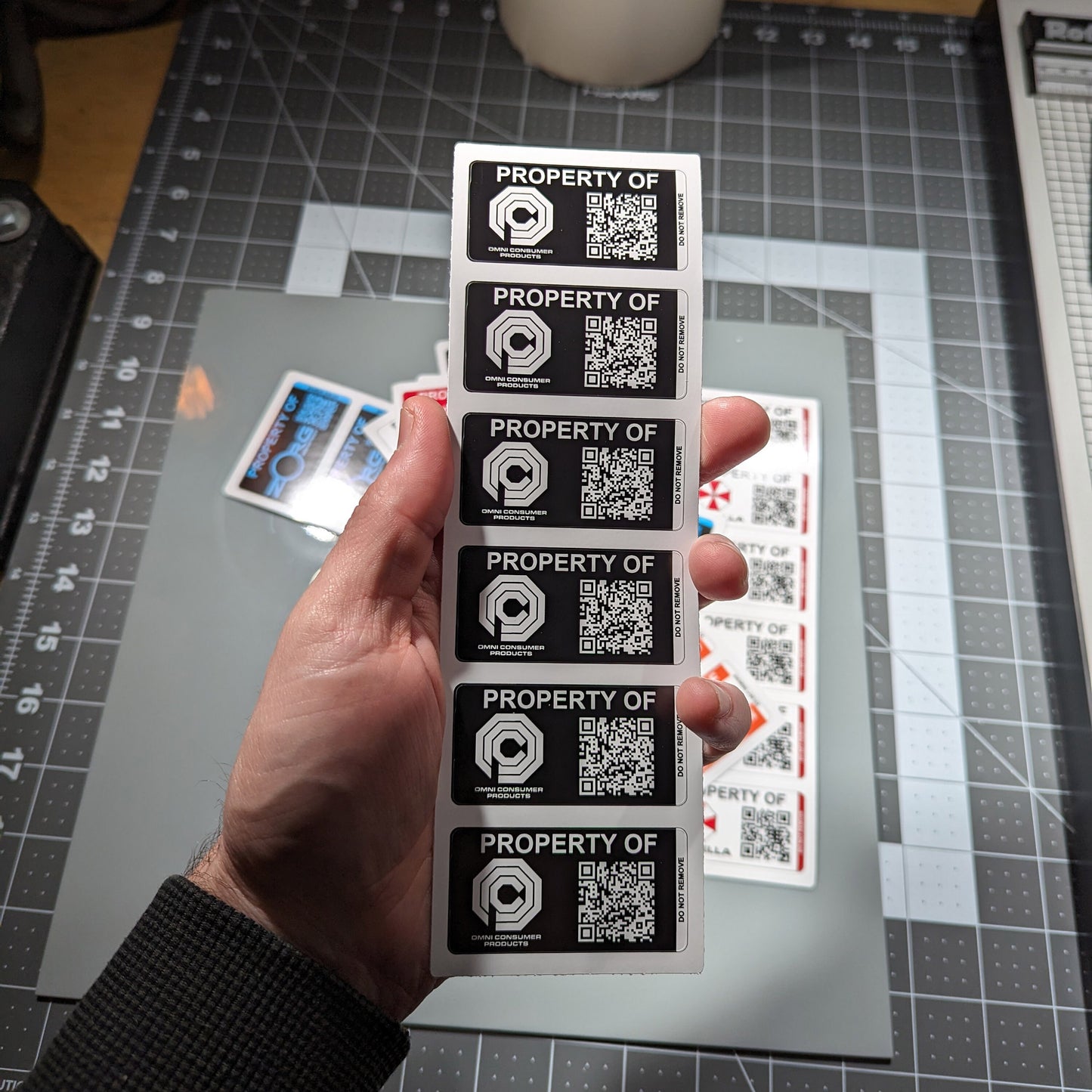 Omni Consumer Products Asset Tags Sticker