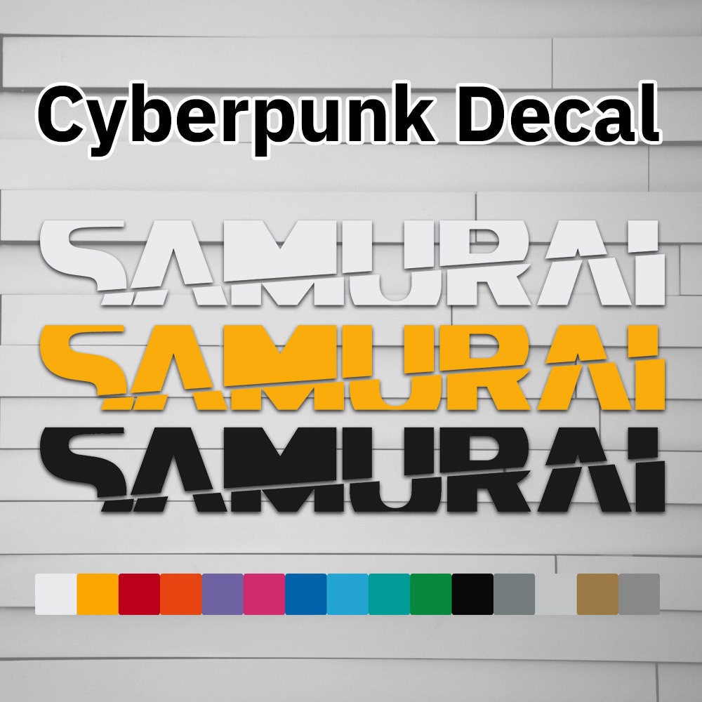 Cyberpunk Samurai Decal Sticker