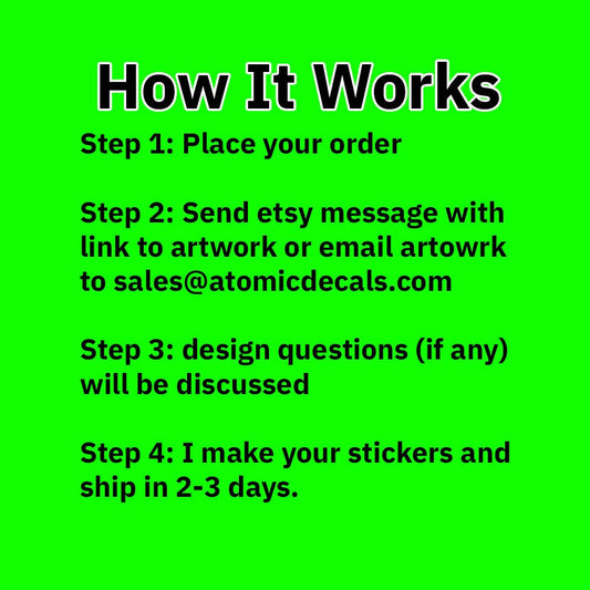 Custom Die Cut Stickers