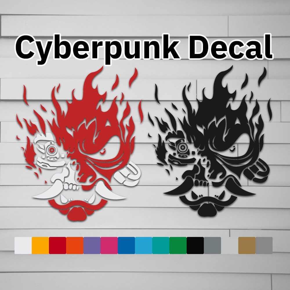 Cyberpunk Samurai Vinyl Decal Sticker