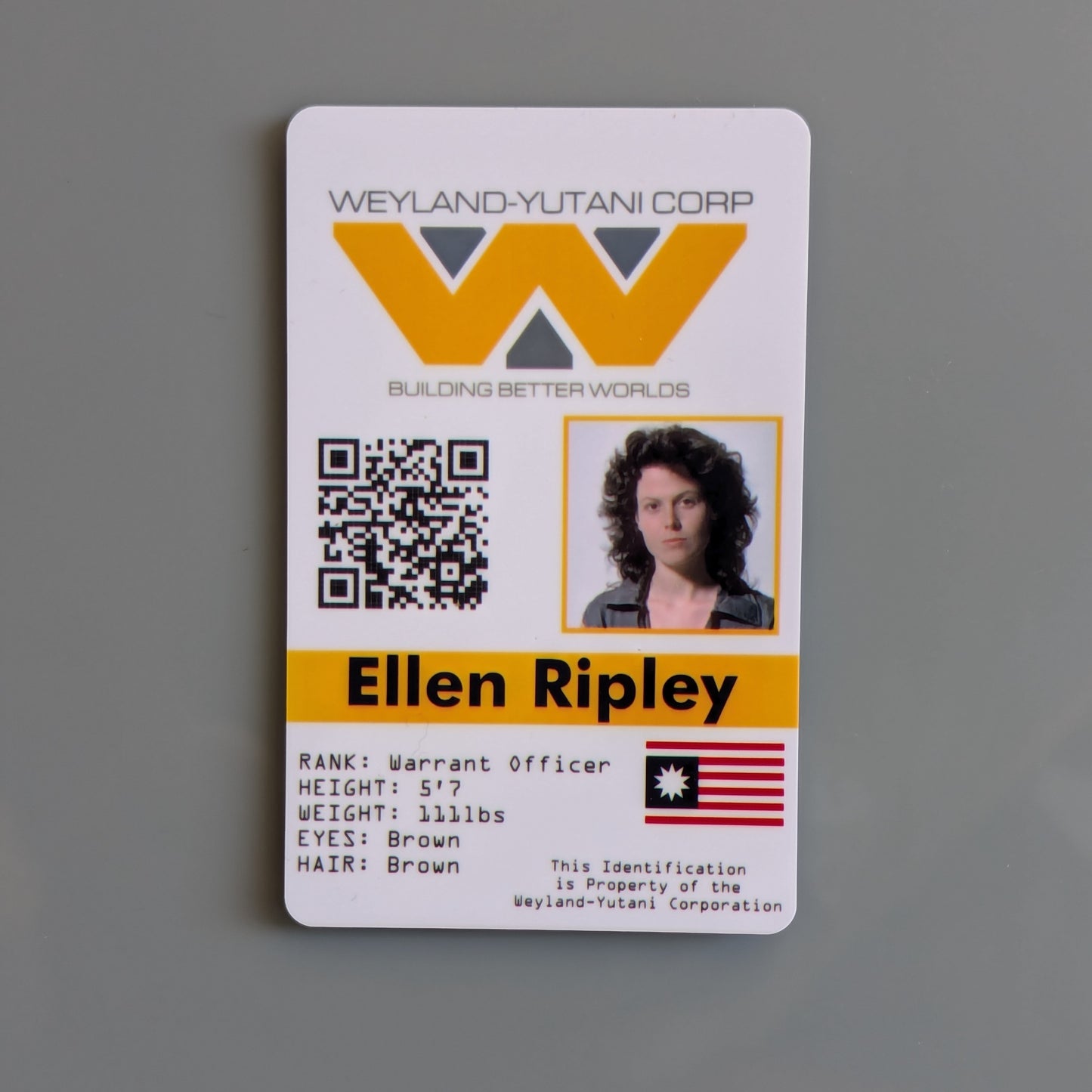 Weyland-Yutani Alien ID Card