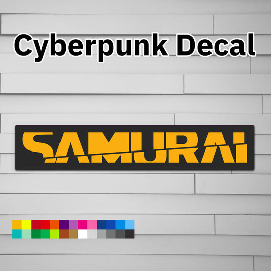 Cyberpunk Samurai Decal
