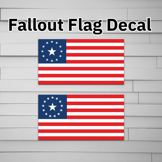 Fallout Flag Decal Sticker