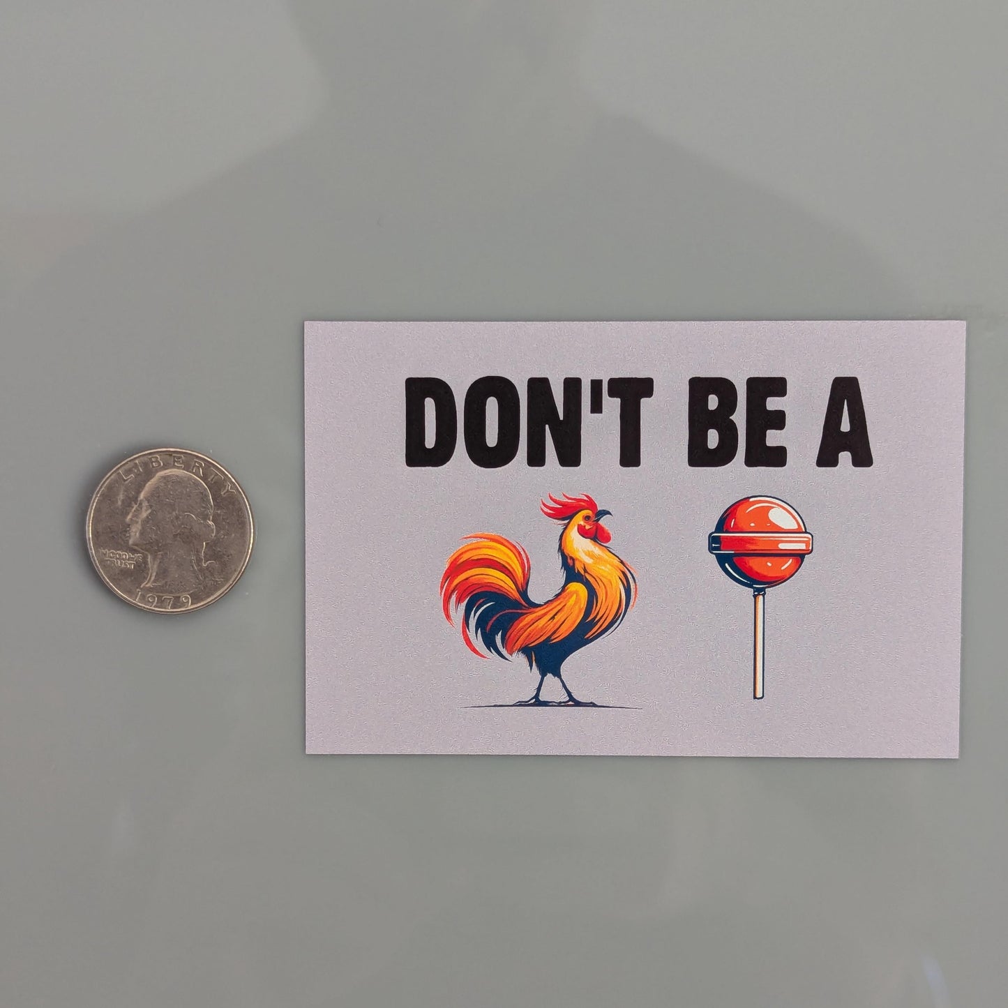 Don't Be a Cock Sucker Rooster Sticker Vinyl Decal