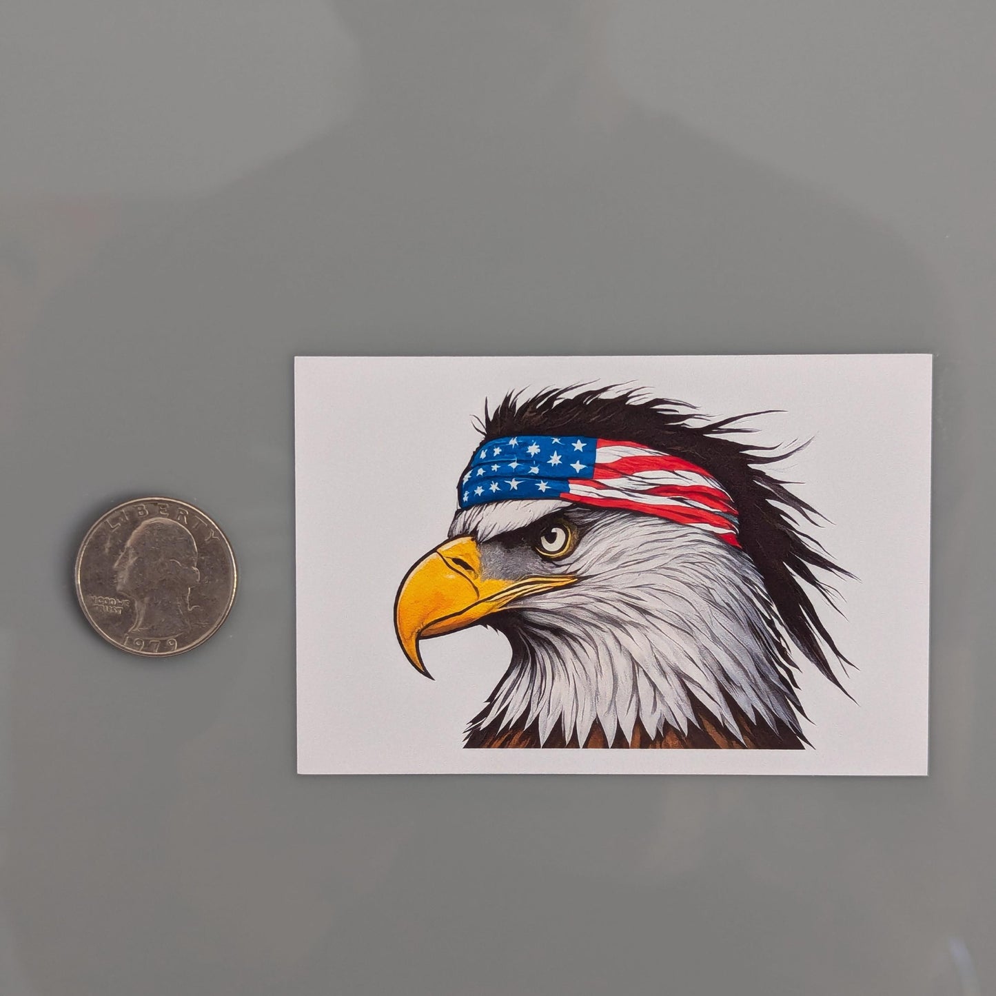 Bald Eagle American Flag Bandana Pride Sticker