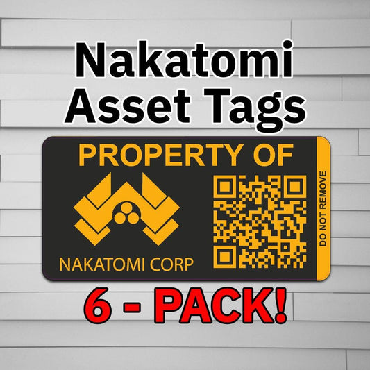 Nakatomi Corp Asset Tag Stickers