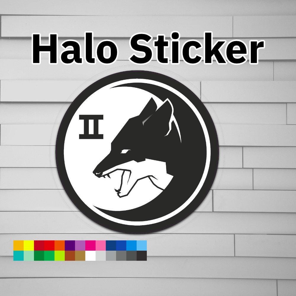 Halo Silver Team Sticker