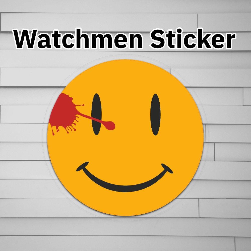 Watchmen Happy Face Sticker