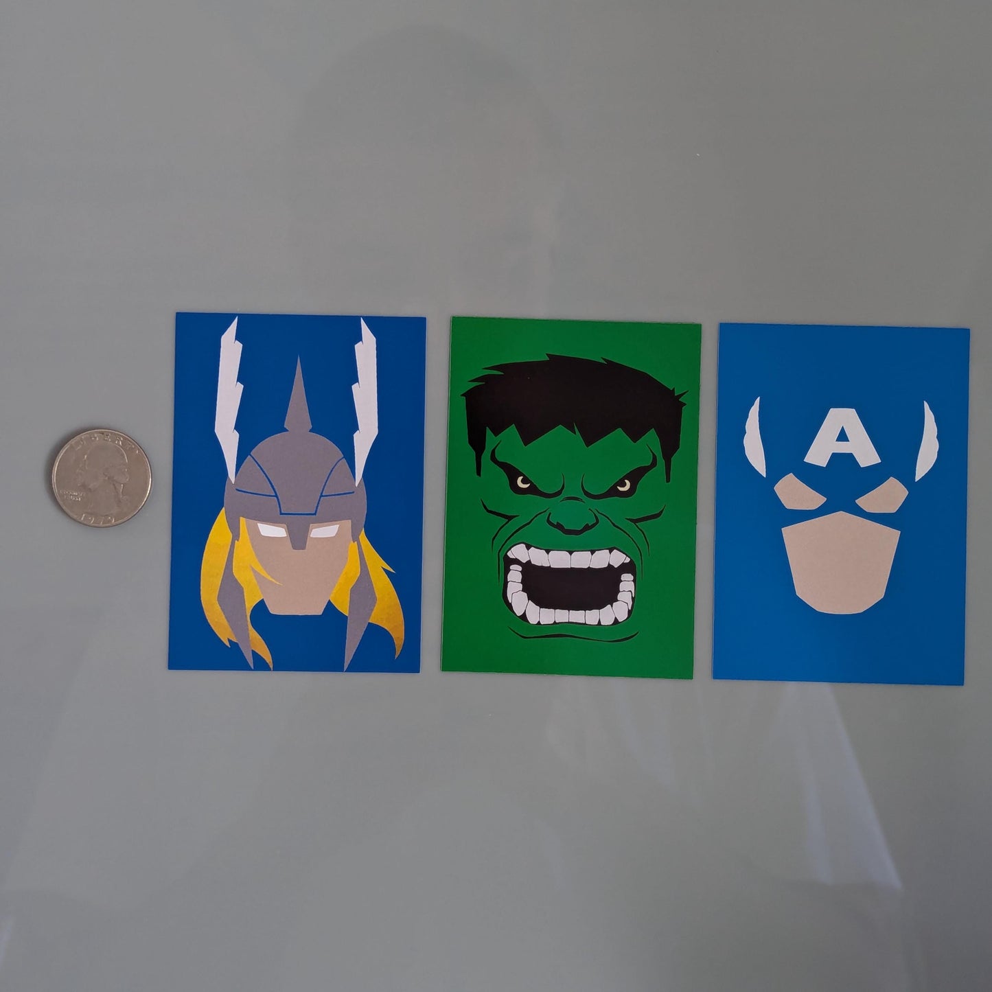 Thor Hulk Captain America Minimalist Stickers