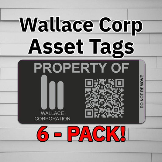 Wallace Corporation Asset Tags Stickers