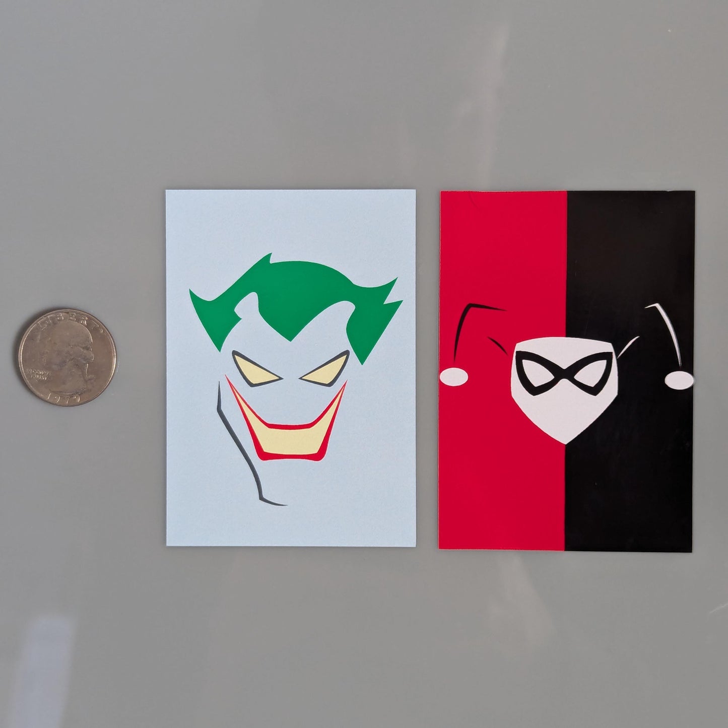 Joker Harley Quinn Minimalist Stickers