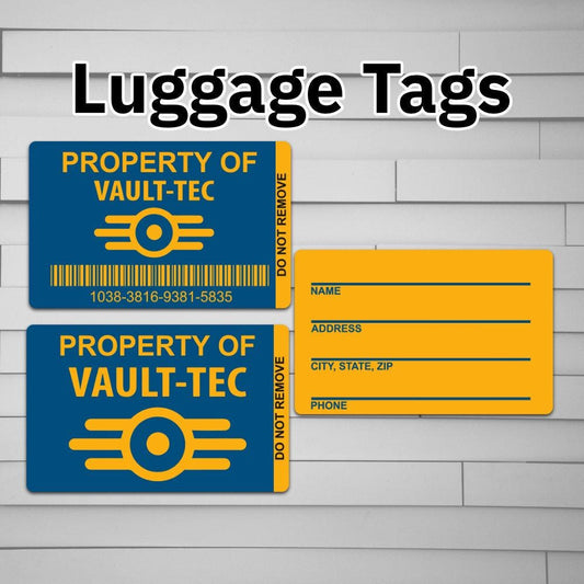 Vault-Tec Asset Luggage Tag