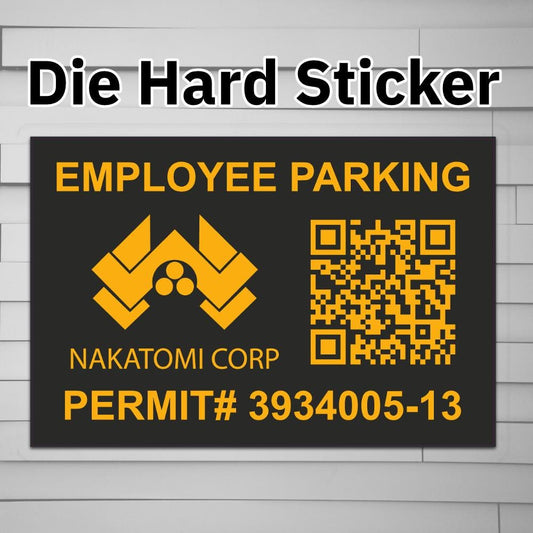 Nakatomi Corp Employee Parking Permit Sticker