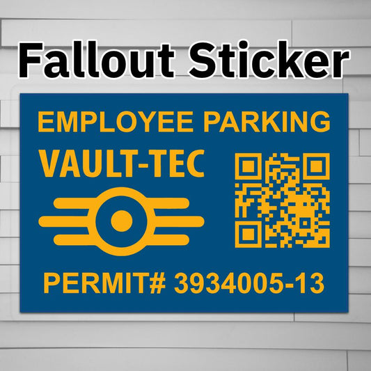 Vault-Tec Employee Parking Permit Sticker