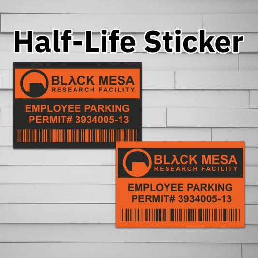 Black Mesa Employee Parking Permit Sticker