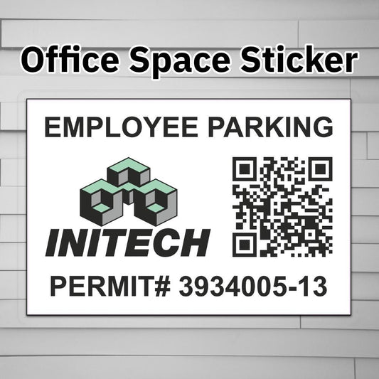 Initech Employee Parking Permit Sticker