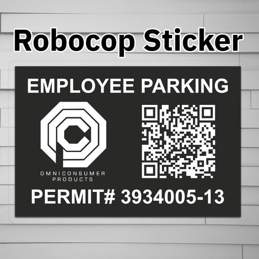 Omni Consumer Products Employee Parking Permit Sticker