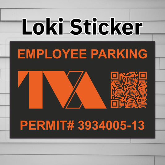 Time Variance Authority TVA Employee Parking Permit Sticker