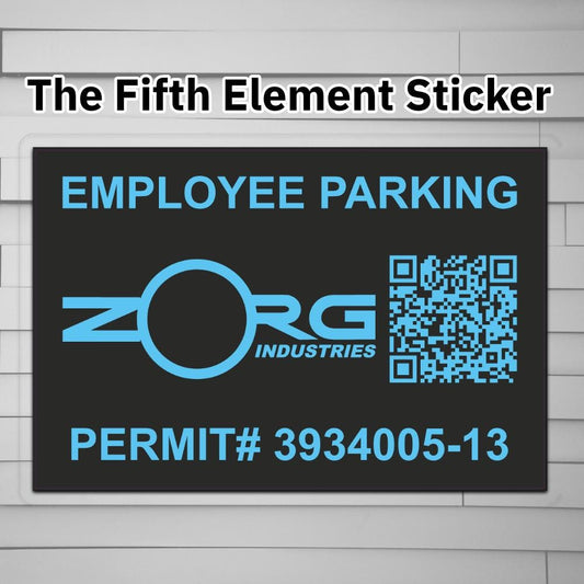 Zorg Industries Employee Parking Permit Sticker