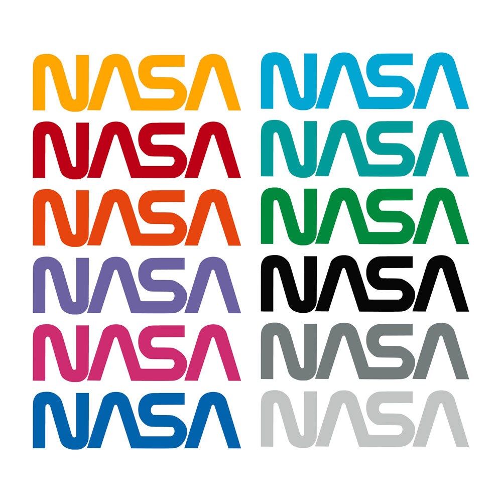 NASA Decal (Worm Logo) Sticker – Atomic Decals