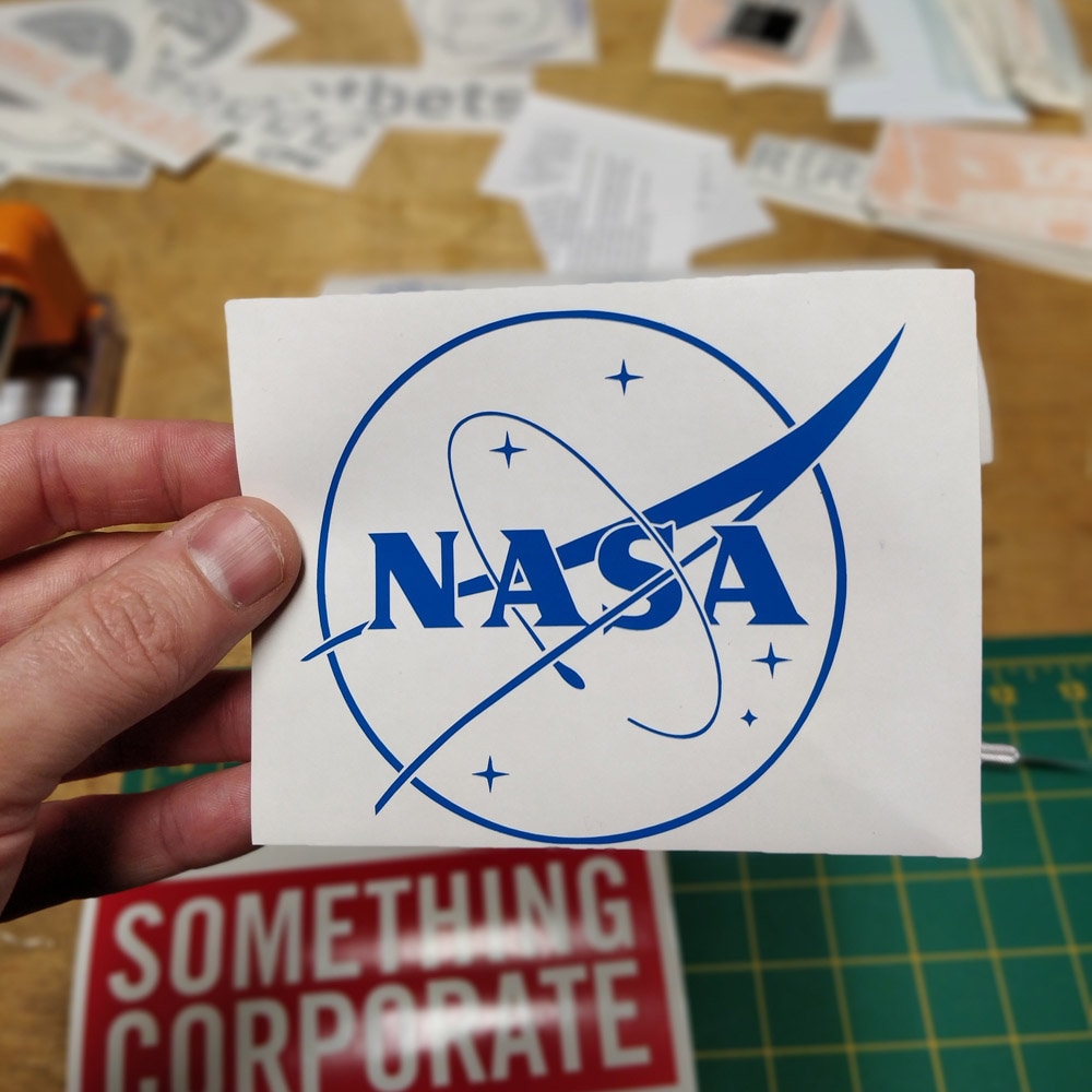 Nasa Racing Decal NASA Decal (Meatball Logo) Sticker – Atomic Decals