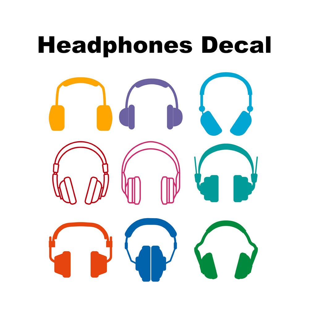 Headphones Decals Sticker – Atomic Decals