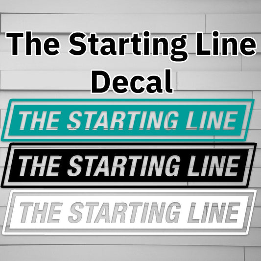 The Starting Line Decal Sticker