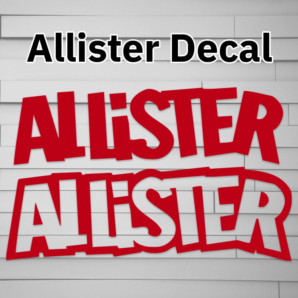 Allister Decal Sticker