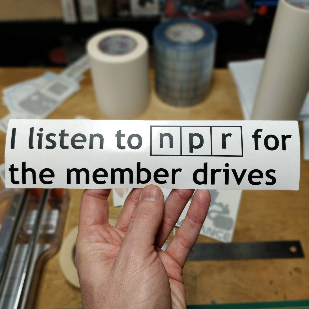 NPR Member Drives Decal