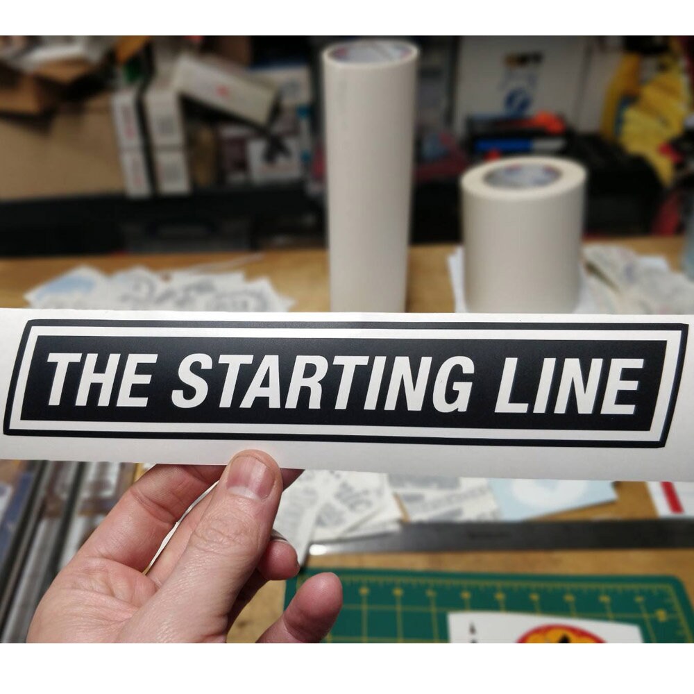 The Starting Line Decal Sticker