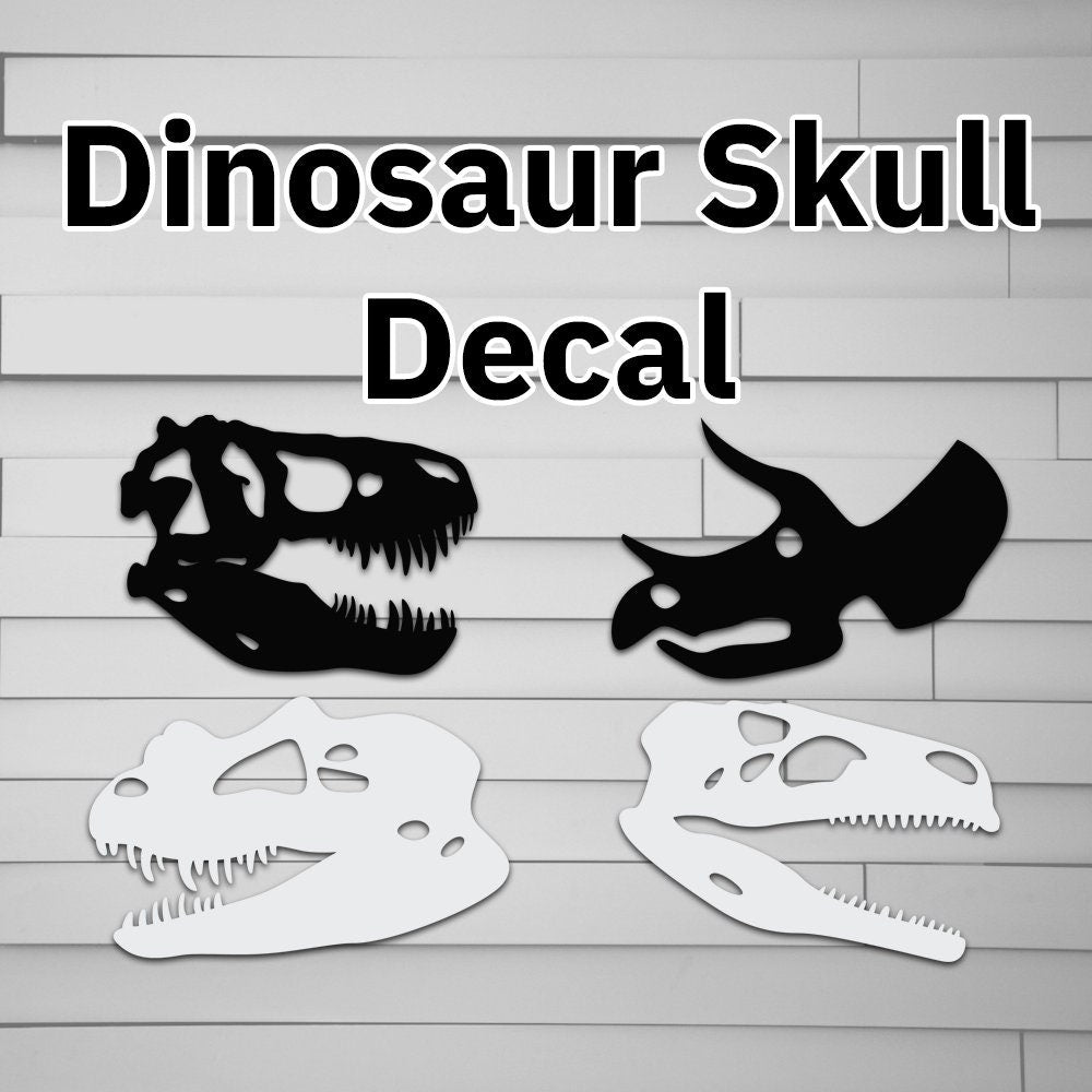 Dinosaur Skull Decals