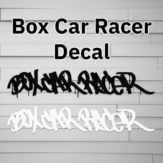 Box Car Racer Decal Sticker
