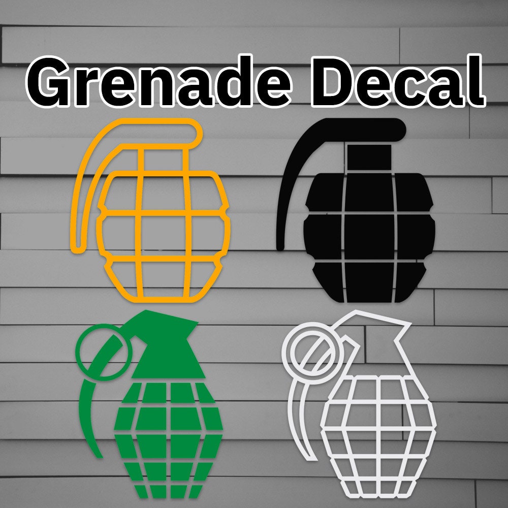Grenade Decals Sticker – Atomic Decals
