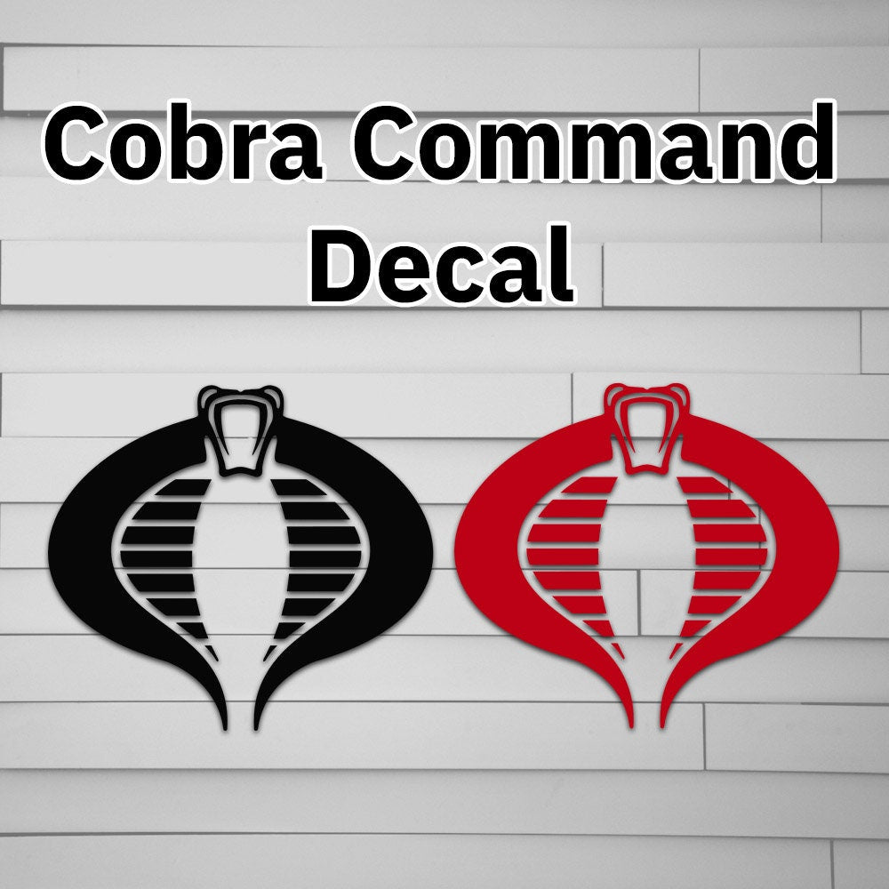 Cobra Command Decal Sticker – Atomic Decals
