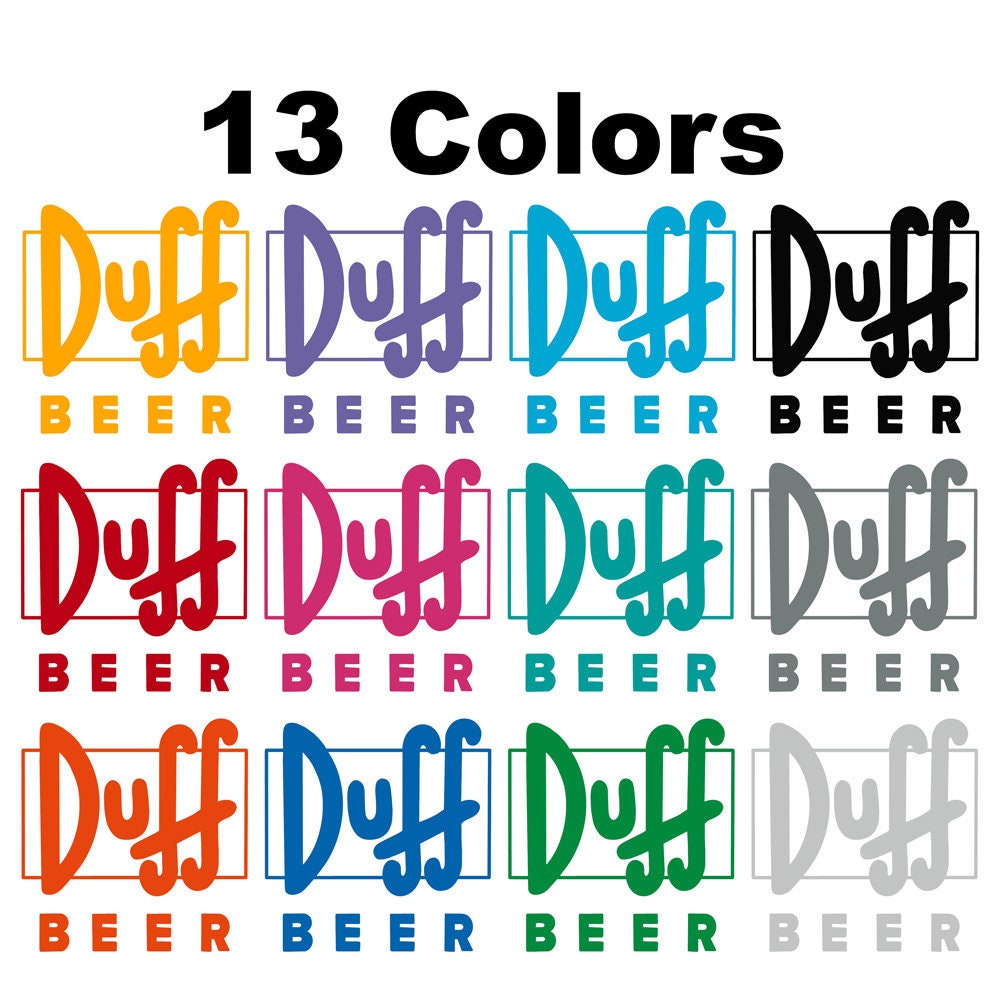 Duff Beer Vinyl Decal