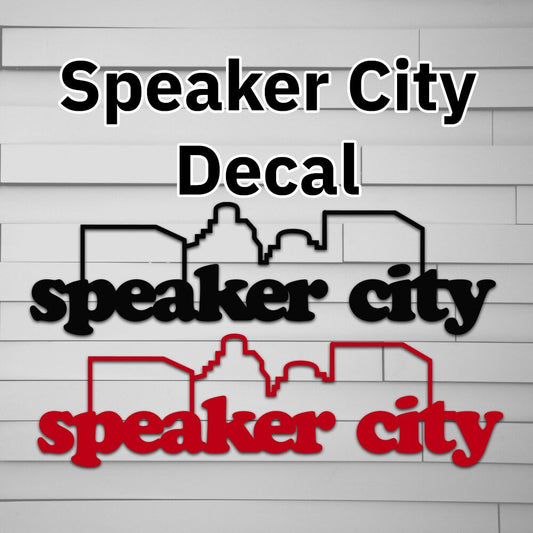 Speaker City Decal